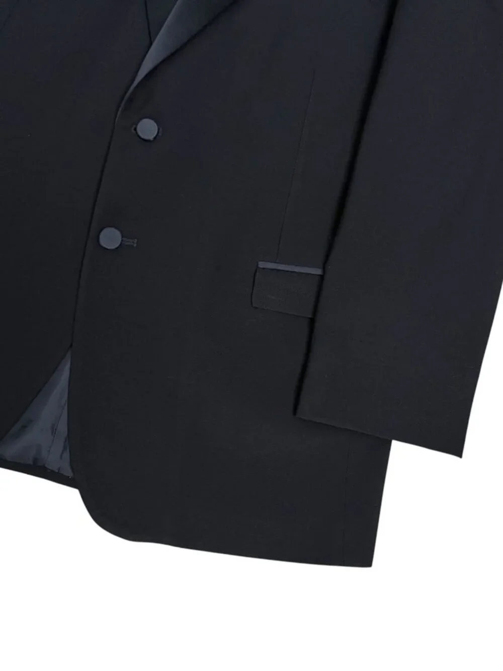 OSCAR DE LA RENTA Formal Blazer Tuxedo Jacket Luxury Black Sport Coat Mens 40R